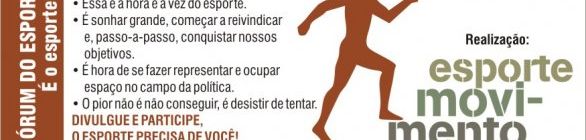 FÓRUM DO ESPORTE
