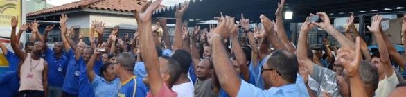 Manifestação no sistema metropolitano de transporte nesta segunda-feira