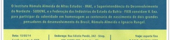 Convite Centenário RA - FIEB