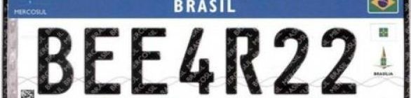 Até 2020, placa de carro terá padrão Mercosul