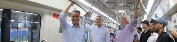 Governador visita o metrô de Salvador e as novas estações da Paralela