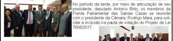 Frente Parlamentar das Santas Casas participa do 27º Congresso da CMB