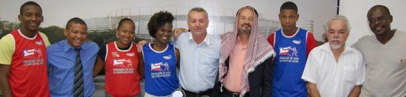 Boxeadores baianos visitam a sede da Sudesb depois de conquistarem medalhas no B