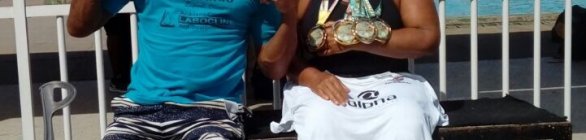Monica Veloso e João Carlos conquistam medalhas de ouro na natação 