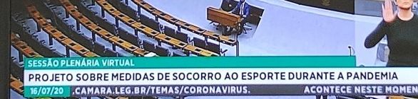 Câmara aprova projeto que prevê auxílio para segmento esportivo