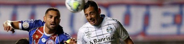 Bahia perde para o Grêmio e já soma seis partidas sem vencer no Brasileirão