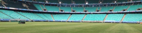 Arena Fonte Nova recebe manutenção no gramado com a mudança de estação