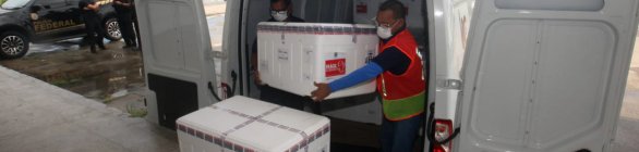  Nova remessa com 244.200 vacinas contra a Covid-19 chega na Bahia