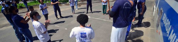 Projeto social na Guarda Municipal celebra Dia do Capoeirista