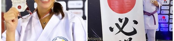 Apresentadora Jessica Senra é vice-campeã baiana de karatê