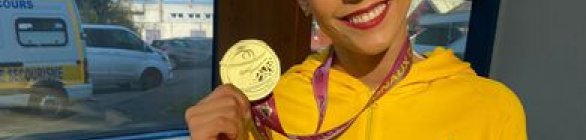 Bárbara Domingos leva ouro inédito em Grand Prix de ginástica rítmica