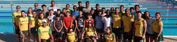 Arena Aquática recebe equipe de natação do Comitê Paralímpico Brasileiro