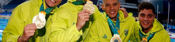 Santiago 2023: Brasil é ouro no revezamento 4x200 metros masculino