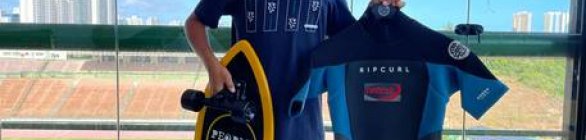 Jovem talento baiano de 12 anos do surf viaja para competição internacional na E