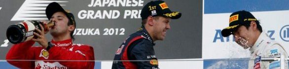 Vettel vence e cola de vez em Alonso em dia de pódio de Massa e Koba