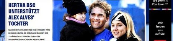 Clube alemão anuncia que vai criar seguro para filha de ex-jogador Alex Alves