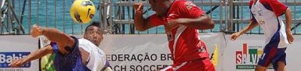 Grandes jogos abrem Campeonato Brasileiro de seleções de Beach Soccer em Salvado