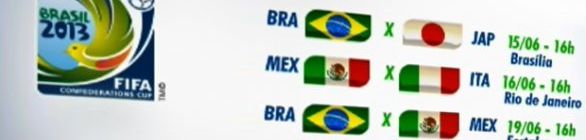 Veja a tabela de jogos completa da Copa das Confederações de 2013