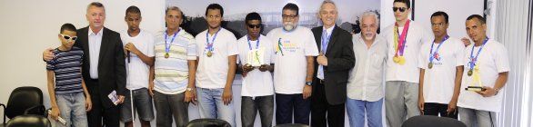 TETRACAMPEÕES BRASILEIROS DE FUTEBOL DE 5 AGRADECE APOIO DO ESTADO