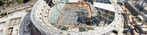 Obras na Arena Fonte Nova alcançam 90% de avanço físico