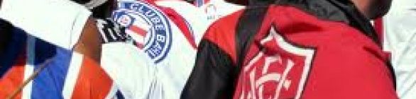 Jogadores da dupla Ba-Vi festejam antecipação da 2ª fase do Baianão