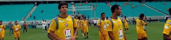 Jogadores do Vitória fazem visita e aprovam estrutura da Fonte Nova