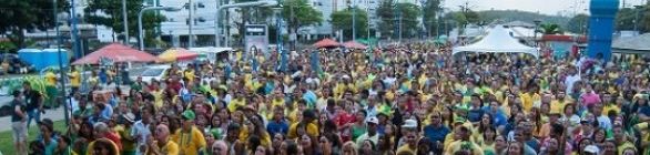 Torcida vibra em mais uma Exibição Pública no Imbuí