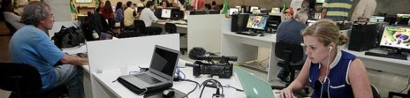 Centro Aberto de Mídia da Bahia atendeu a mais de 700 jornalistas.