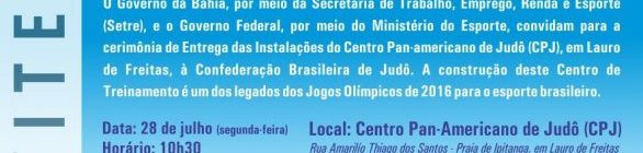 SETRE FARÁ ENTREGA DAS INSTALAÇÕES DO CPJ-CENTRO PAN-AMERICANO DE JUDÔ