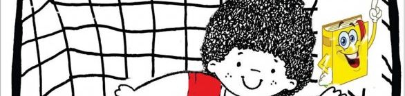 ESCOLINHA BOLA NO PÉ E LIVRO NA MÃO