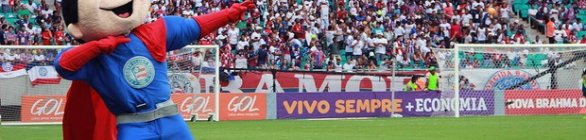 Mascote do Bahia visita as crianças do CSU do Nordeste de Amaralina 
