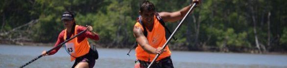 Praia de Inema abriga a competição em torno da Taça SUPBA de Stand Up Paddle